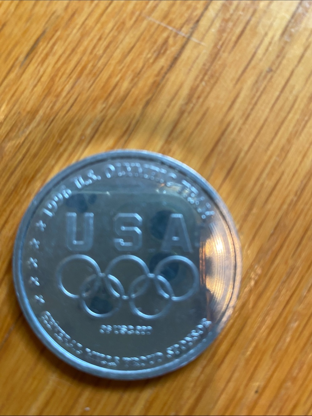 USA Olympic Silver Coin - Collector Home Game Piece